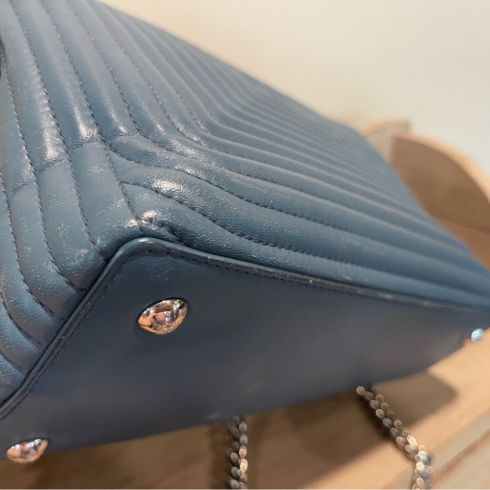 Fendi Dotcom Lambskin medium blue - Picture 6 of 11